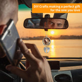 WOFALO store Car Hanging Ornament,Sublimation Ornament Blanks,Sublimation Keychain Blanks,Photo Frame For Ar Rearview Mirror And Home Window Ornaments WOFALO store