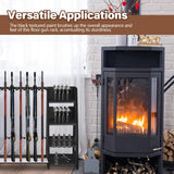 Lineshading Wooden Gun Rack with Holder, Indoor Floor Standing Gun Rack, Gun Display Rack Storage Rack for Home or Garage Gun Storage, Holds 10 Long Guns and 8 Short Guns Lineshading