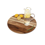 Lipper International 1200 Acacia Natural Finish Grand 20" Turntable Lazy Susan for Table - Convenient & Stylish Acacia Wood Design for Family Dining, Pantry, Counter or Craft Room Lipper International
