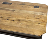 Martin Furniture IMSA384 Executive, Writing Table, Office Desk, Brown Martin Furniture