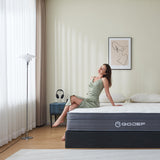 Gojef home Full Size Mattress, 10 inch Memory Foam Hybrid Mattress in a Box with Pocket Springs, Zone Support & Pressure Relief, Medium Firmness, CertiPUR-US Certified Gojef home