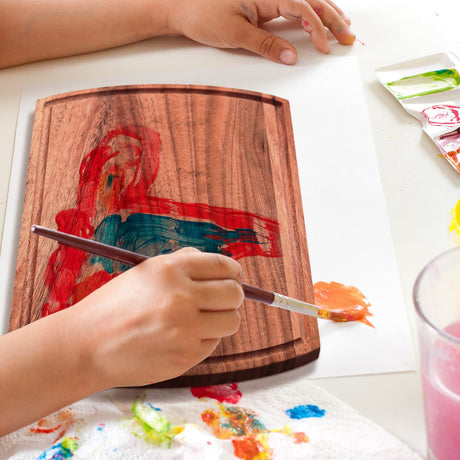 Patelai 12 Pack Large Cutting Boards Bulk Wooden Cutting Board Kitchen Chopping Boards for Crafts DIY Wedding Housewarming Gift (12 x 9 Inch,Walnut Wood) Patelai