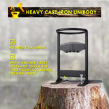 SHARPAI Kindling Splitter for Wood, Cast Iron Wood Splitter Hand Cutter Kindling Racker Manual Log Splitter Wedge for Campsite & Home SHARPAI