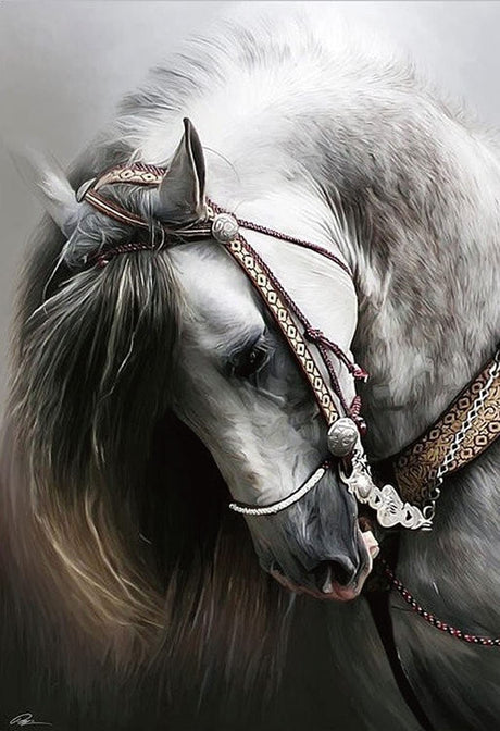 Jigsaw Puzzles 1000 Pieces for Adults 1000 Piece Puzzles for Adults and Kids (White Horse) NRUAS