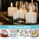 Paraffin Wax for Candle-Making - 430G White Paraffin Wax Beads Pellets for DIY Craft Projects,Candle Making,Canning,Waterproofing,Furniture Metal Preservation for Christmas,Halloween Decoration CARGEN