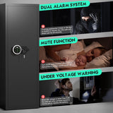 Riflewell 6-10 Gun Rifle Safe, Digital Keypad Large Unassembled Gun Safes for Rifle and Shotgun, Rifle Safe with Backlit Keypad & Dual LED Light, Removable Shelves & Adjustable Ammo Box Riflewell