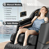 Culanta Massage Chair Full Body, Zero Gravity SL-Track Shiatsu Massage Recliner Chair with Body Scan, Airbags, Foot Rollers, Deep Yoga Stretch, Heating (U1-Black) Culanta
