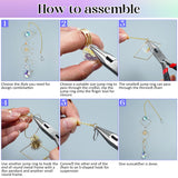 H&D HYALINE & DORA 215pcs DIY Crystal Suncatcher Kits for Adults Art Crafts Set with Rainbow Maker Prisms Pendant Sun Catchers Hanging Decor for Window Garden Wedding, Gold H&D HYALINE & DORA