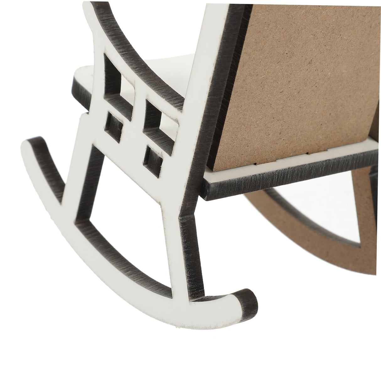 EXCEART 5pcs Office Practice White Embryo DIY Chair Craft Sublimation Craft Sublimation Slate Blanks Table Top Decor Picture Frames Sublimation Decoration Commemorate Table Card Wooden EXCEART