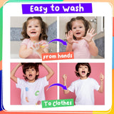 Chalkola 6 Washable Dot Markers for Toddlers 1-3 | Non Toxic Bingo Daubers for Toddlers 2-4 | Preschool, Kindergarten Paint Stamp Markers Set - Dot Art and Crafts Supplies for Kids Chalkola