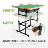 BuilderButler 2000 Pieces Puzzle Table with Wheels, with Drawers and Cover, 40.16"x28.5" Adjustable Height & 45° Tilting, Puzzle Board for Adults BuilderButler