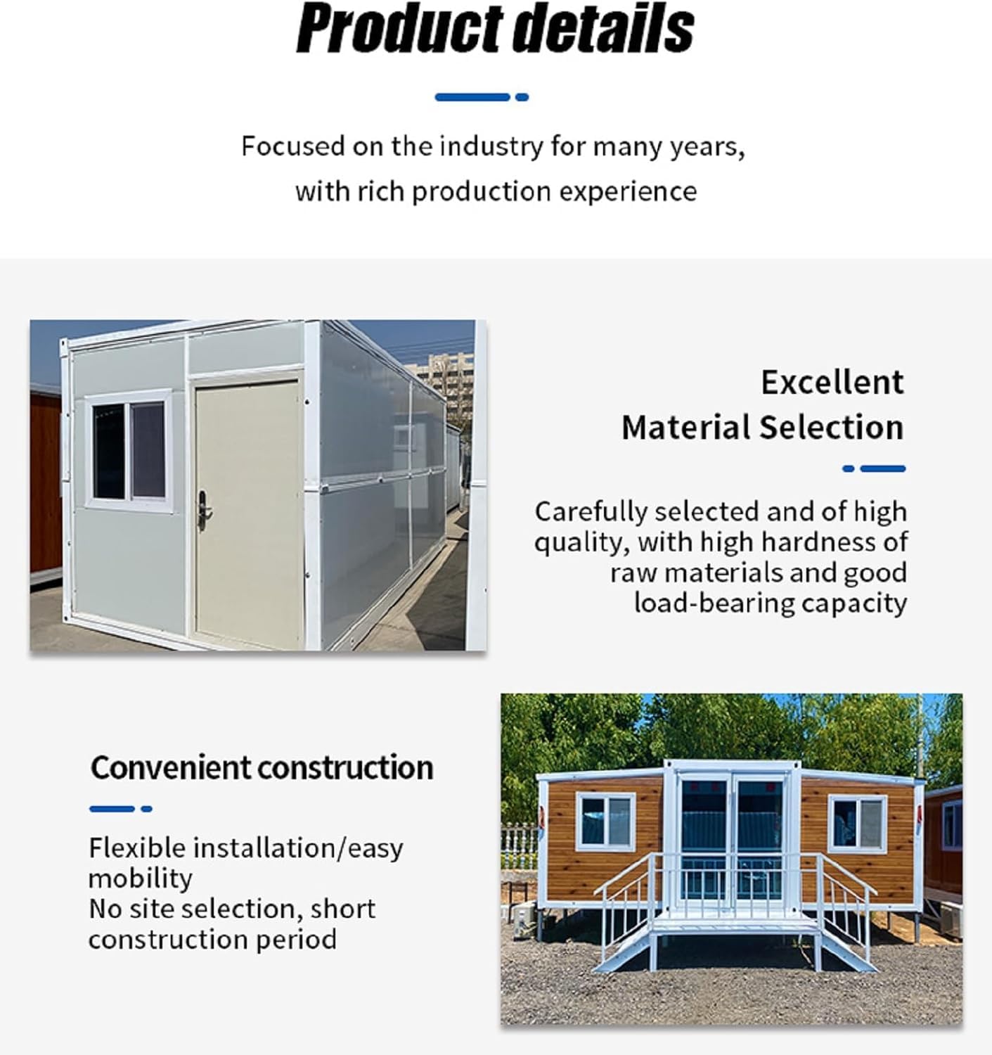 prefab Tiny Homes to Live in for Adults, prefabricated Tiny Home, Tiny Homes for Sale