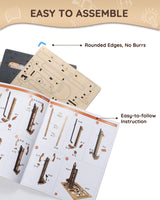 Sainsmart Jr. 3D Wooden Puzzles for Adults, Electric Marble Run Building Kit, Wooden Model Kits Spaceport, Creative Gifts for Teens Ages 14+ (Galaxy Walk) SainSmart Jr.