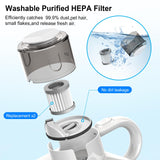 Mattress Vacuum Cleaner,13Kpa Powerful Suction Bed Vaccum Cleaner with UV-C Light,LED Headlights and High Heating Tech,1.2kg Light Weight Handheld vaccum for spot Cleaning,Sofa,Couch Fabric Cleaner Intercleaner