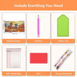 Axquilon Extra Large Diamond Art Kits for Adults, 5D Horse Large Diamond Painting Kits for Beginners, Full Drill Horse Crafts Gem Art Painting for Home Wall Decor 28x16in Axquilon