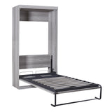 Favfurish Twin Size Murphy Bed,Cabinet Bed Frame with Storage Shelves,Wood Foldable PlatformBed Vertical Wall Bedframe for Bedroom Guest Room, White Favfurish