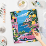 4Pack Paint by Numbers for Adult,Cityscape Paint by Numbers Kit for Adults Beginners,DIY Paint by Numbers Acrylic Paint CanvasPainting Kits Art,Home Wall Decor, 10X14 inch(Without Frame) APTDYIGL