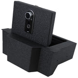 Center Console Gun Safe Vault - TuoJue Console Safe Lock Box Compatible with RAM 1500/2500/3500 LARAMIE/BIGHORN/POWERWAGON 2019-2025, NOT FIT Cup Holder with Cover, Superior Fingerprint Lock. TUOJUE