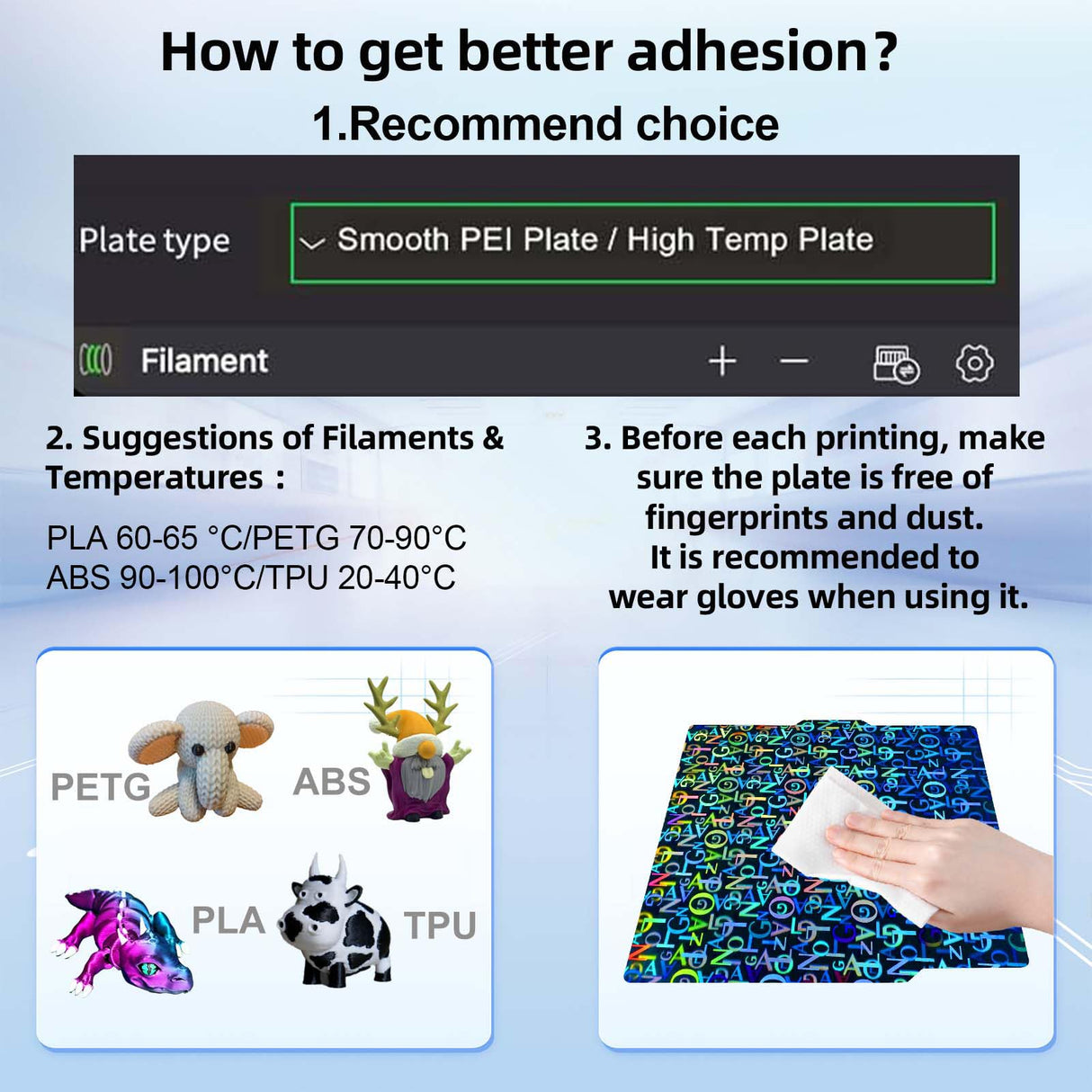 IdeaFormer-3D Smooth Pen Build Plate for Bambu Lab X1/X1C/X1E/P1P/P1S/A1, Double Sided Digit+Letter Spring Steel Effect Sheet Flexible Print Bed Bambu Lab 3D Printers Platform 257x257mm IdeaFormer-3D