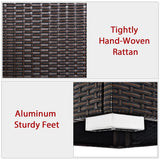 COSTWAY 2PCS Patio Rattan Armless Sofa Sectional Conversation Furniture Set W/Cushion COSTWAY