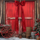 Daifunli 16 x 57 Inches Extra Large Christmas Tree Topper Bow Red Satin Bow with Long Streamers Red Ribbon Christmas Tree Topper Christmas Wreath Bows for Home Xmas Holiday Party Decoration Supplies Daifunli