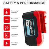 Futurebatt [1-Pack] High-Output 6000mAh [Lithium-Ion Type] 18V PC18B Battery for Porter Cable 18-Volt Battery PC18B PC18BL PCC489N PC18BLEX..., Only Can Charged with Charger PCXMVC PCLMVC (Not PCMVC) Futurebatt