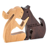 THYGIFTREE Dog Memorial Gifts for Women - Wooden Carving, Gifts for Loss of Dog - Once by My Side, Forever in My Heart THYGIFTREE