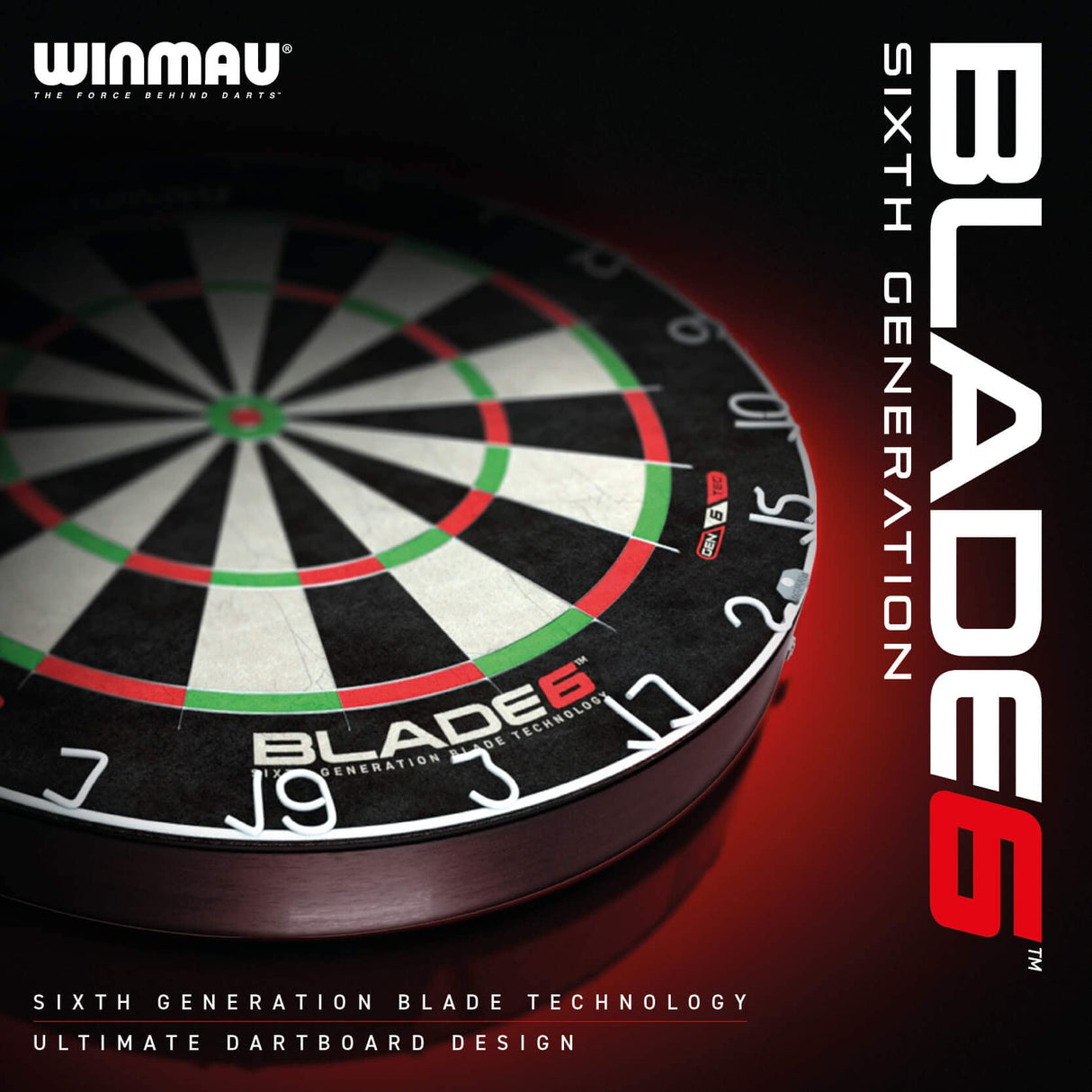 WINMAU Blade 6 Professional Bristle Dartboard Winmau