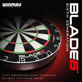 WINMAU Blade 6 Professional Bristle Dartboard Winmau