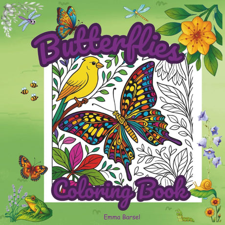 Butterflies and Flowers Coloring Book for Adults: 50 Gorgeous Designs to Soothe Your Mind, Spark Creativity and Melt Stress Away (Intricate Coloring Book for Adults Series) Majosta