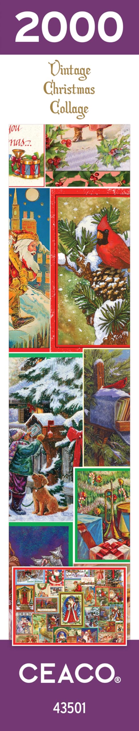 Ceaco - Vintage Christmas Collage - 2000 Piece Jigsaw Puzzle Ceaco