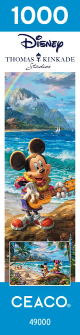 Ceaco - Thomas Kinkade - Disney - Mickey & Minnie in Hawaii - 1000 Piece Jigsaw Puzzle Ceaco