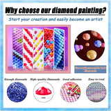 XIAOPAIZAI 5D Diamond Art Kits for Adults - Sun and Moon Diamond Painting Kits for Adults Beginner,DIY Fantasy Round Full Drill Paintings with Diamonds Gem Art for Home Wall Decor Gifts 11.8x15.7inch XIAOPAIZAI