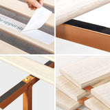 ZINUS Alexia Wood Platform Bed Frame, Solid Wood Foundation, No Box Spring Needed, Wood Slat Support, Easy Assembly, Rustic Pine, Full Zinus