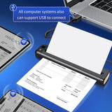 Portable Printer Wireless, Bluetooth & WiFi Printers for Home Use, Small Inkless Thermal Printer for Travel, Supports 8.5" x 11" US Letter&A4&A5 Size, Compatible with Android iOS Phone & Laptop Rongta