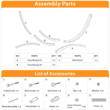 Lazy Daze Hammocks 13 FT Outdoor Arc Wood Hammock Stand, 2 Person Russian Pine Hardwood Hammock Stand with Carabiners and Chains, for Outdoor Patio Garden Yard Poolside, 500lb Capacity, Brown Lazy Daze Hammocks