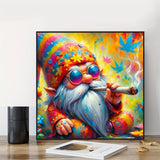 DIYCYCY Gnome 5D Diamond Painting Kits for Beginners,DIY Round Diamond Art Kits for Adults,Full Drill Diamond Dots Paintings Picture Gem Art for Adults Craft Home Wall Decor 13.78x13.78in DIYCYCY