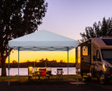 COOSHADE Pop Up Canopy Tent 8x8 with 2 Sidewalls, Outdoor Shade Instant Canopy Tents(White) COOSHADE
