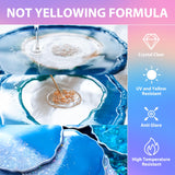 PNENTE 64OZ Epoxy Resin - Crystal Clear, No Yellowing, No Bubble, Self-Leveling Coating & Casting Resin (32OZ x 2) - Perfect for Table Tops, Molds, DIY Projects, 1:1 Mixing Ratio Pnente