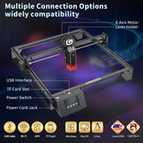 Ray5 10W Laser Engraver with 3.5" Touch Screen, Laser Cutter and Laser Engraving Machine Speed 10000mm/min and High Precision Laser Spot 0.06mm, Laser Engravers for DIY Handicrafts Wood,Metal,Acrylic COCONUT 3D