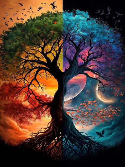 Tree of Life Dimond Art Paintings Kits for Adults Beginner, Diamond Painting Kits for Adults, 5D Adult Diamond art Paint by Diamonds, DIY Full Drill Diamond Painting Home Wall Decor 12x16 inch