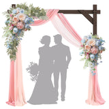 Wooden Wedding Arch, Wooden Arch 7.48FT Wood Arch Backdrop Stand Square Arch Wedding Arbor Wedding Arches for Ceremony Wood Arch Frame Kapaga