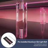 BELLEZE 79" TV Stand for TVs up to 85", LED Light Entertainment Center with 42" Electric Fireplace Heater, Storage Cabinet with USB AC Outlet, Media Console Table for Living Room - Avenue (Black) BELLEZE