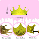 Cayton 26 Pcs Foam Princess Crowns, Sparkly Foam Crowns with Stickers, DIY Birthday Craft for Girls Kids Cayton