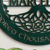 CustomizeAF Personalized Wooden Sign, Celtic Art Wall Decor Cead Mile Failte, Tree Of Life - Personalized Wooden Hanging Home Decor Sign, Tree of Life Wooden Wall Art Decor (DS753) Generic