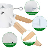 Blissun Christmas Tree Stand for Real Trees, Christmas Tree Holder for Live Tree, Xmas Tree Stand Base, Fits up to 8.5FT Real Trees, White Blissun