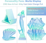 ZIRO Silk Fast Color Changing PLA Filament, Shine Multi Colors Filament 1.75mm, Color Change by Length 3D Printer Filament, Dimensional Accuracy +/-0.03mm, Fit Most 3D Printers, Personality Pure, 1KG ZIRO