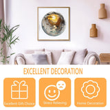 Wooden Puzzles for Adults, 3D Vision Effects Inside The Cave Wooden Jigsaw Puzzles for Adults, Unique Shape, Mountain Rivulet Sunset Landscape Wood Puzzles Adult, Home Decor (S-8.5 * 8.5in-100 pcs) Pijesaksa