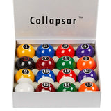 Collapsar Deluxe 2-1/4 Inch Regulation Size Billiards Pool Table Billiard Ball Set Complete 16 Pool Balls Set (Several Style Available) (Modern Style) Collapsar
