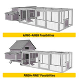 Aivituvin Chicken Coop Run Extension Rabbit Enclosure Outdoor Duck Playpen 20.73 ft² Aivituvin
